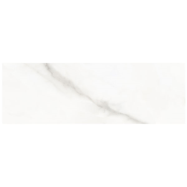 Faïence salle de bain et cuisine effet marbre - Vogue - 20 x 60 cm - ép. 8 mm - Blanco brillant