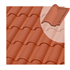 Tuile chatière en terre cuite TB-12 Tejas Borja - coloris Nature rouge - 440 MM x 260 MM