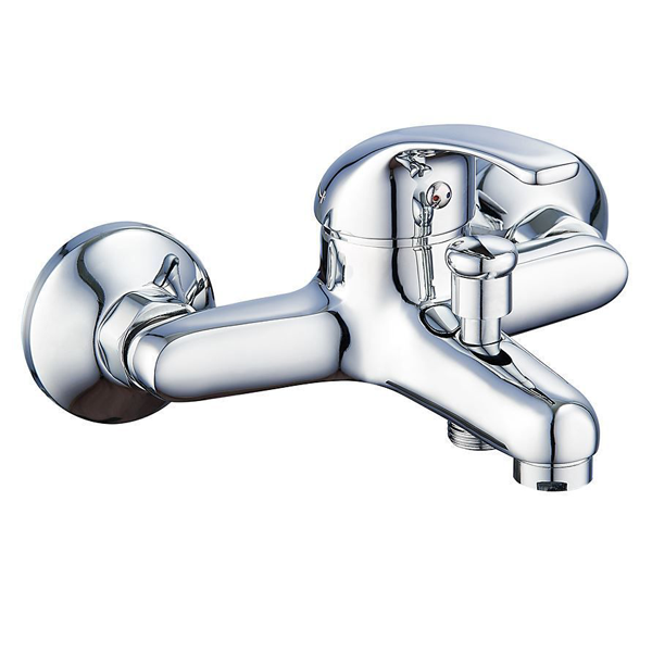 Mitigeur de bain-douche avec montage mural - Pola Eurosanit - Sortie douche M15 x 21 (1/2") - Laiton chromé