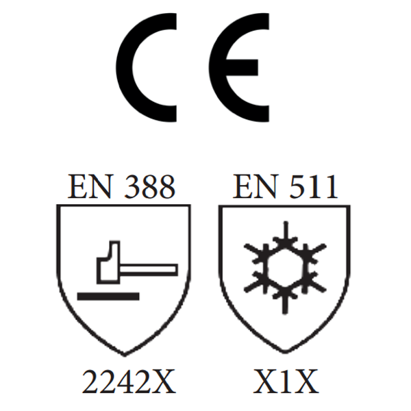 Gant de protection hiver Obra sans couture spécial carreleurs taille 9