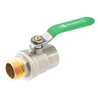 Vanne à sphère NF Mâle Femelle 3/4" Passage intégral Poignée plate