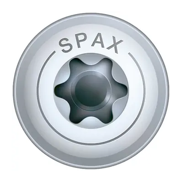 Vis à bois à tête disque Spax Wirox - filetage partiel - diamètre 8,0 MM - longueur 240,0 MM - boîte de 50