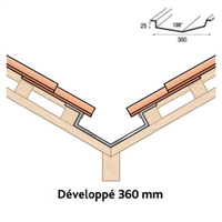 Noue universelle alu zinc