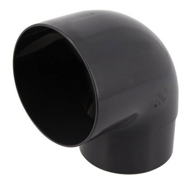 Coude Nicoll pour tube de descente - Diamètre 100 mm - Angle 87°30 - Mâle/Femelle - Techtan Gris anthracite