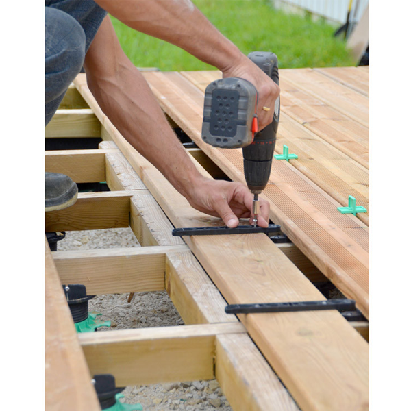 Fixation invisible FIXEGO Spax pour lames de terrasses ép 19 à 25 mm - Kit pour 4 m² de terrasse