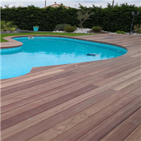 Lame de terrasse en bois exotique Padouk - faces lisses - 145 MM x 21,00 MM - Longueur 1,80 M