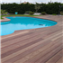 Lame de terrasse en bois exotique Padouk - faces lisses - 145 MM x 21,00 MM - Longueur 1,80 M