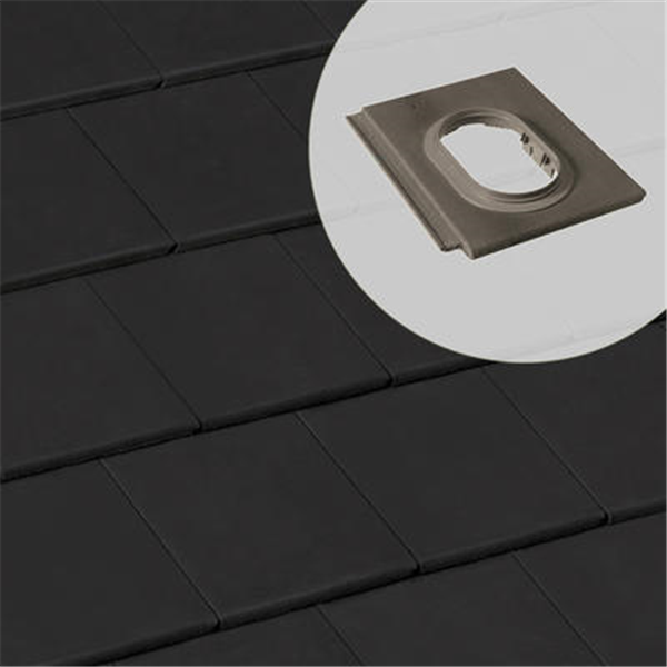 Tuile à douille béton pour système Durovent - Innotech - Graphite - 42 x 33.5 cm