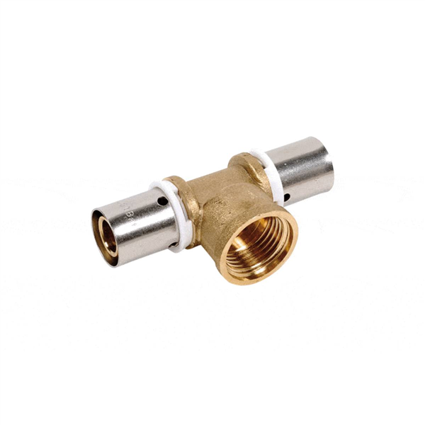 Té femelle à sertir 1/2" PER 16x20 Raccord SERTIpress type radial