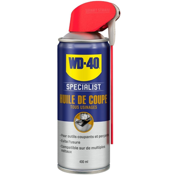 Huile de coupe WD-40 Specialist - tous usinages - spray double position - aérosol de 400 mL
