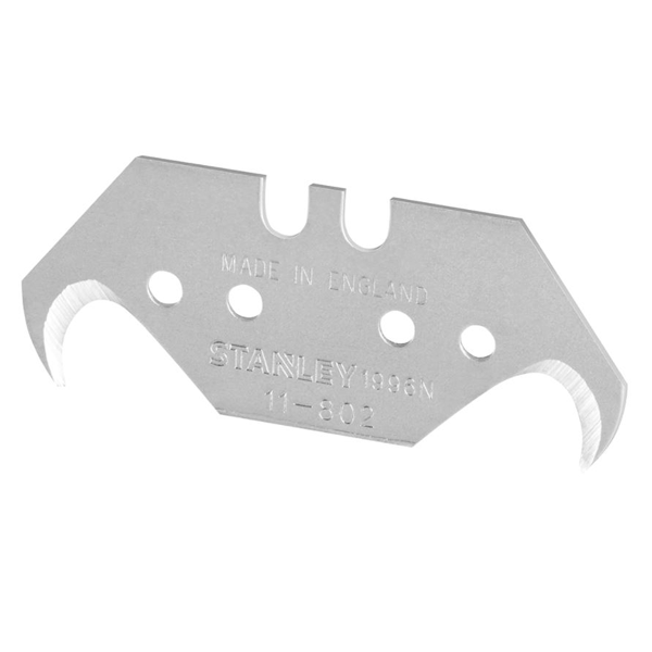 Lame de couteau trapézoïdale 1996 Stanley - Lame double crochet réversible 50 mm - Par 100
