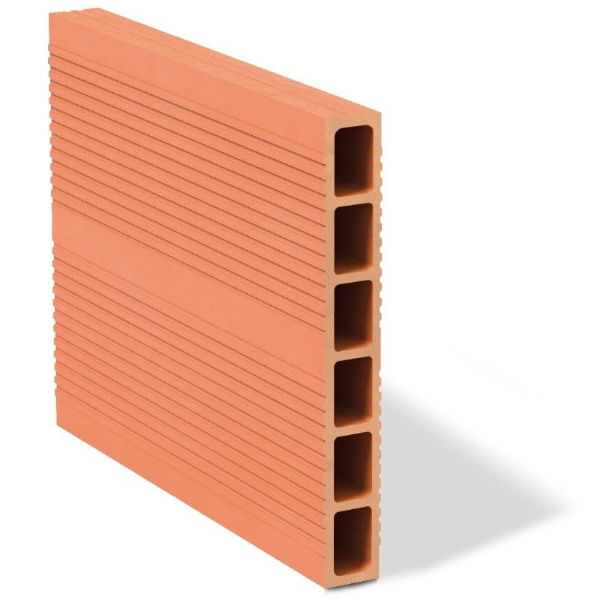 Brique de cloison plâtrière à simple alvéole Biobric - R = 0,25 m².K/W - 385 MM x 200 MM - ép. 50,0 MM