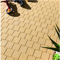 PAVE CARRE EP6 12X12   JAUNE SABLE/AV. CH.