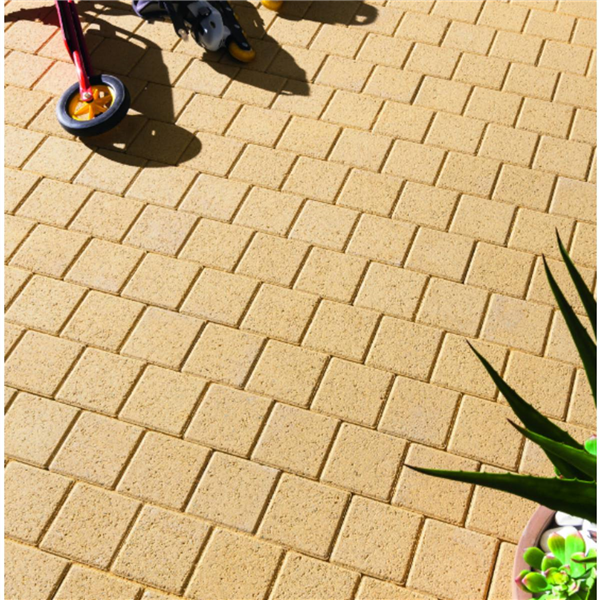 PAVE CARRE EP6 12X12   JAUNE SABLE/AV. CH.