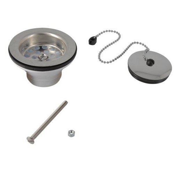 Bonde panier pour tout type d'évier avec trop plein - Noyon et Thiebault - Diamètre 90 mm - À visser 1"1/2