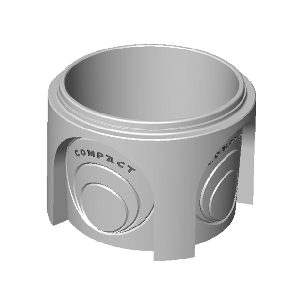 ELEMENT DE FOND H60 AVEC ECHELONS POUR REGARD BETON D800 VOILES A BRISER