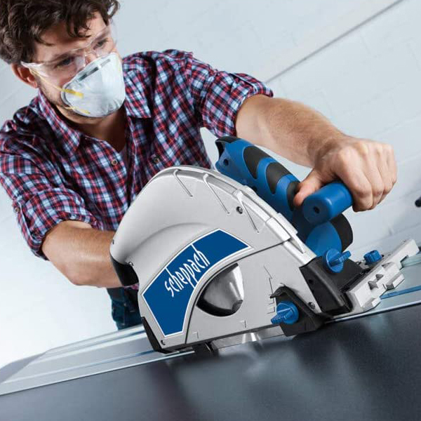 Scie plongeante Scheppach Ø 210 mm PL75  avec lame