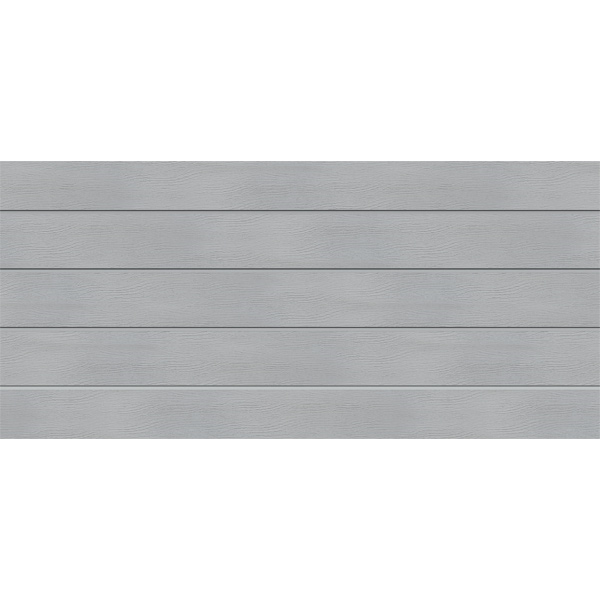 Bardage PVC extérieur imitation bois peint - Isocel Veiné Bois - 166,00 MM x 18,00 MM - Long. 4,00 M - Gris clair
