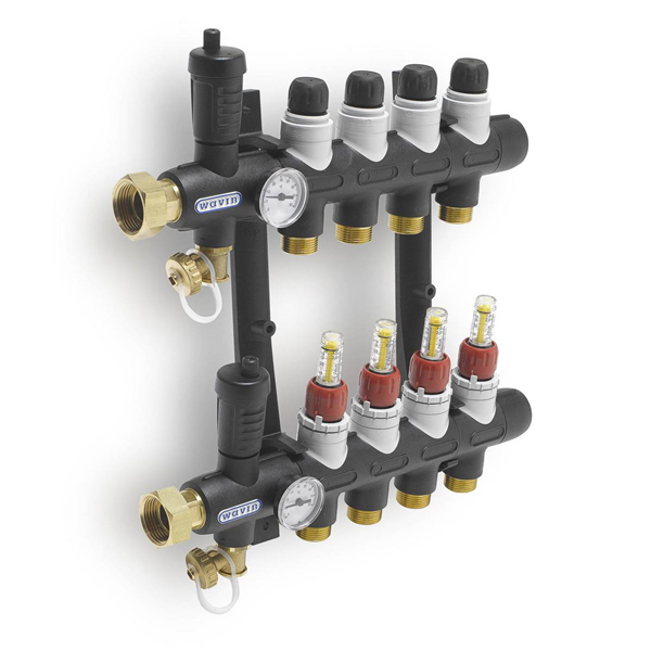 SYSTEME CLIMASOL-Jeu Collecteur Composite 8 circuits 16