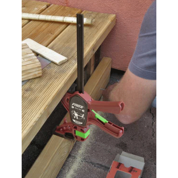 Serre-joint modèle rapide Quick - PIHER - Tige 8 x 3 mm Saillie 8 cm - longueur 60 cm