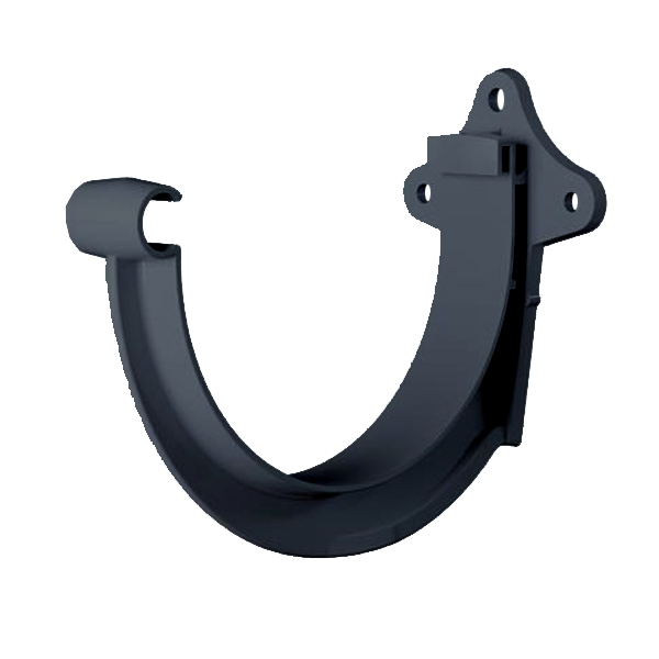 Crochet de gouttière demi-ronde MEP GD25 de développé de 25 cm - PVC Anthracite