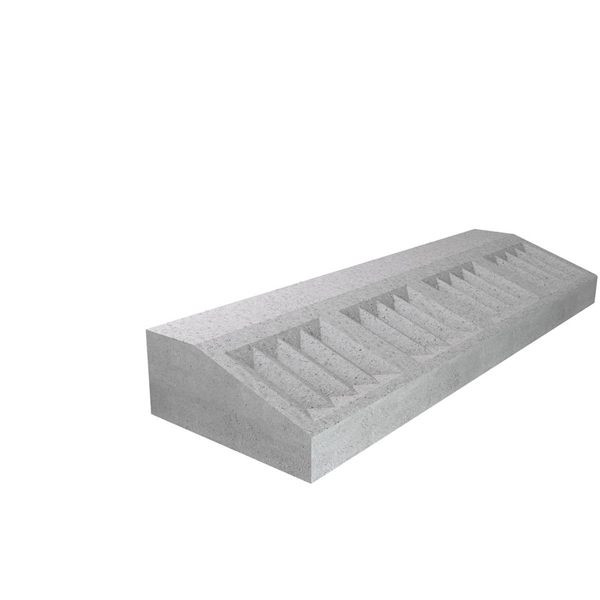 BORDURE ILOT I3 1.00 ML CE 6.0 NF U - BETON GRIS