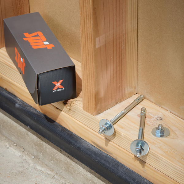 Goujon d'ancrage Spit Fix Z Xtrem à rondelle large pour béton fissuré ou non - M12 x 220/90 mm - boîte de 20