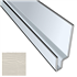 Profil linteau de fenêtre en aluminium laqué Blanc crème C07 pour bardage Cedral Click - longueur 3 M