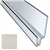 Profil linteau de fenêtre en aluminium laqué Blanc crème C07 pour bardage Cedral Click - longueur 3 M