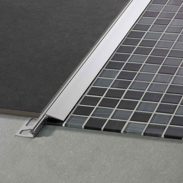 Profilé de transition réglable Schlüter Reno-VT - alu naturel anodisé mat - longueur 2,50 M