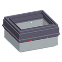 REHAUSSE rectangulaire REGLABLE A POSER 672/580  Ht 300/450