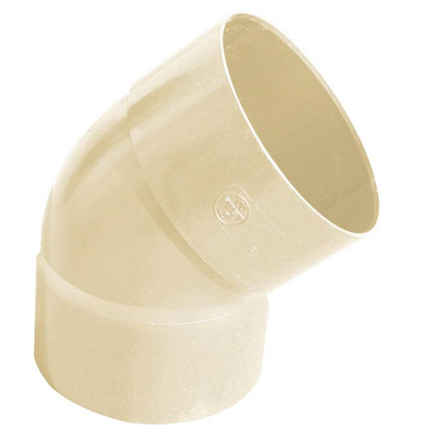 COUDE FXF 45 °DIAM.80 3.2MM SABLE