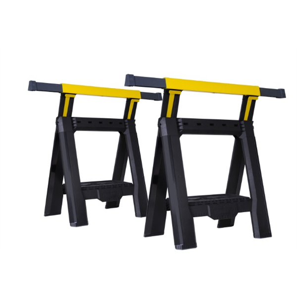 2 tréteaux pliables télescopiques Stanley 454 kg maximum lot de 2 pièces