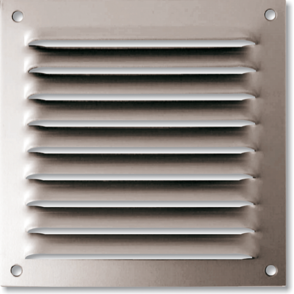 Grille de ventilation aluminium à chevrons - VIB - grilles de ventilation, grille  de ventilation 