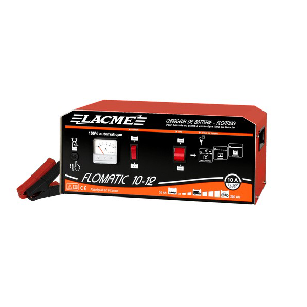 Chargeur automatique floating 10 A Lacmé Flomatic 10-12 pour batterie au plomb 6 V/12 V