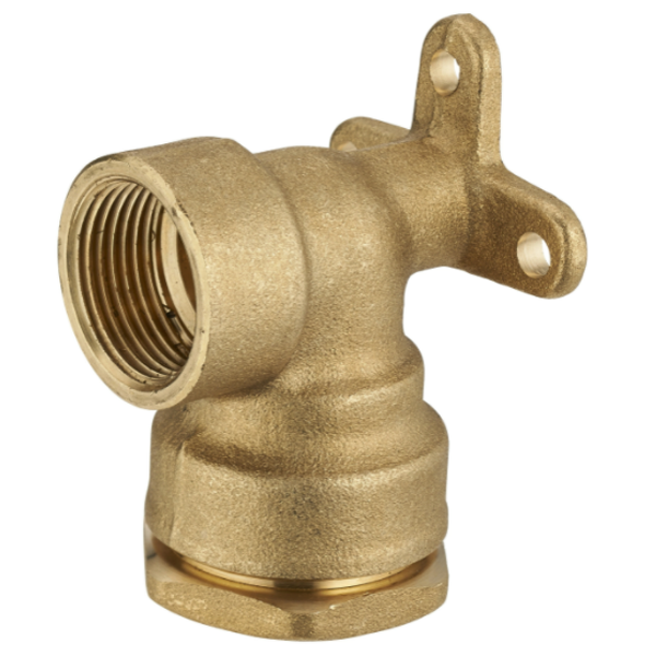 Raccord laiton coudé applique murale SUMO pour tube PE Ø20 mm - Femelle 1/2