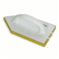 Taloche éponge pointue mousse polyuréthane jaune - 14 x 27 cm - Mob Mondelin