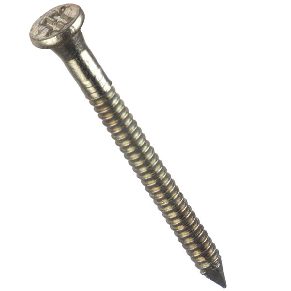 Pointe annelée électrozinguée CNA 4 x 35 mm boite de 250 pièces