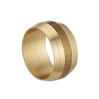 Olive bicône d'étanchéité pour tube en cuivre - Diamètre 16 mm - Laiton - Sachet de 5