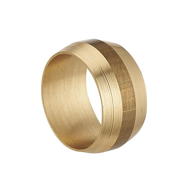 Olive bicône d'étanchéité pour tube en cuivre - Diamètre 16 mm - Laiton - Sachet de 5