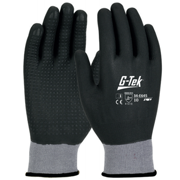 Gant Grip anti-abrasion Obra avec enduction nitrile et picots taille 10