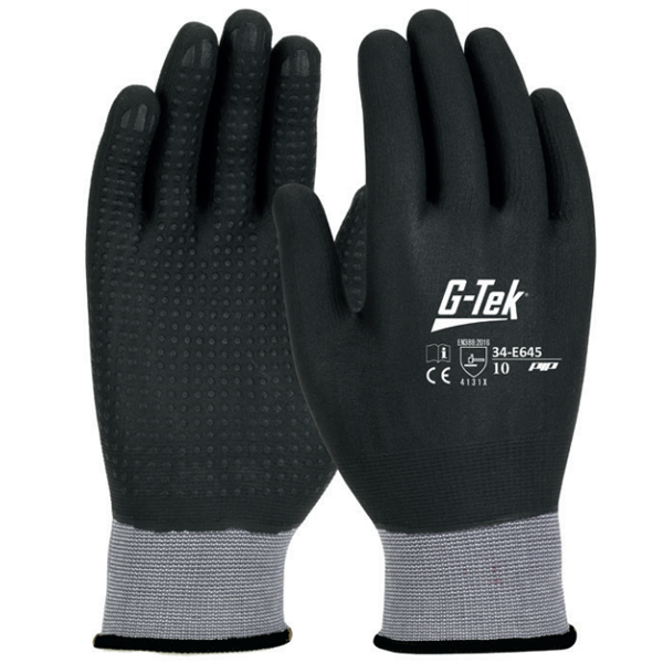 Gant Grip anti-abrasion Obra avec enduction nitrile et picots taille 10