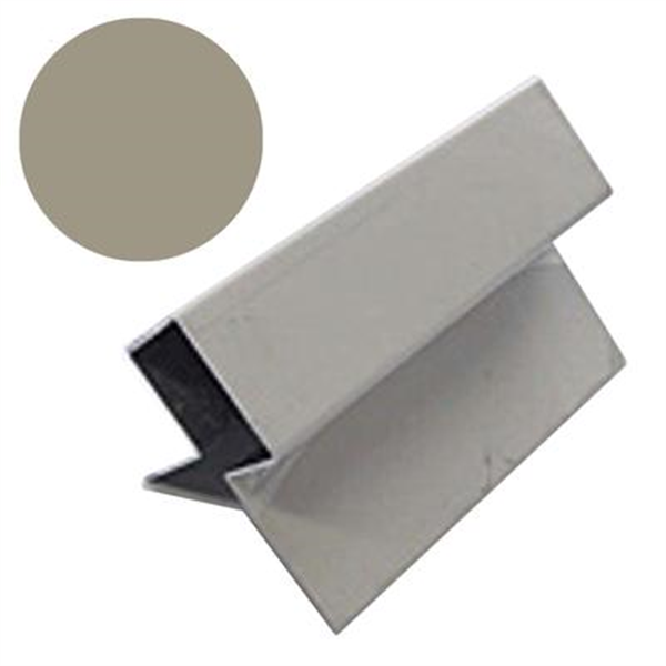 Profilé d'angle extérieur MetalTrim pour bardage Hardie Plank - aluminium laqué Taupe Monterey - longueur 3 M