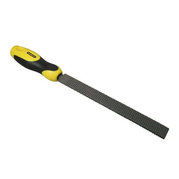 Râpe à bois plate Stanley - Pour bois et matériaux tendres - Piqûre moyenne - Longueur 200 mm