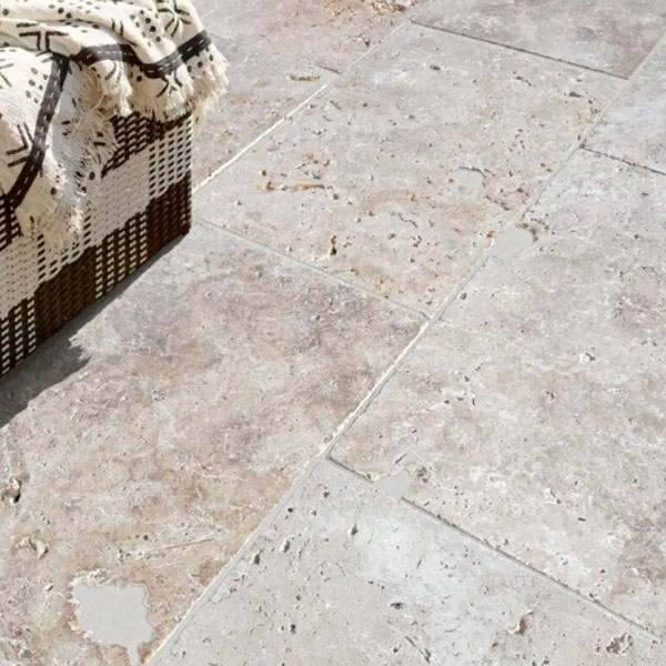 Dalle en pierre naturelle Travertin - Cappadoce Rustic Mix - 61,0 cm x 40,6 cm - ép. 1,20 cm