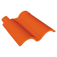 Tuile double rive DC12 sans rabat - sens droit - Castelviel