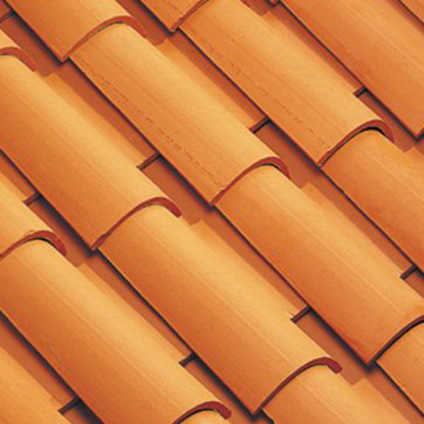 Tuile en terre cuite - Canal Gironde 50 Poudenx Edilians - Rouge