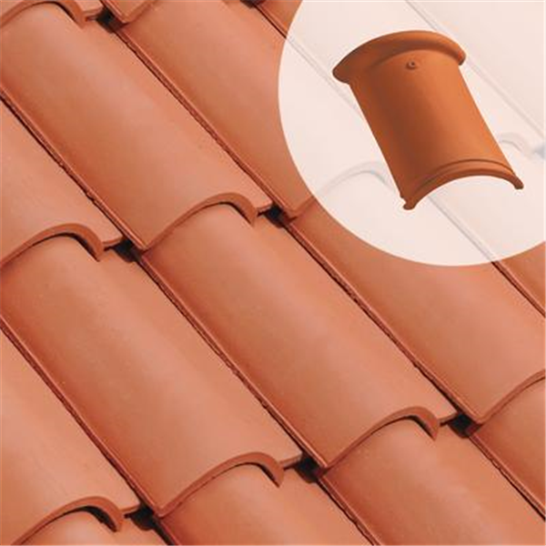 Tuile faîtière/arêtier à bourrelet à emboîtement (707) - Rouge