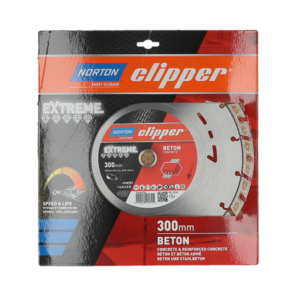Disques diamant EXTREME BETON - 300x20mm Norton Clipper