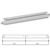 Dim. 38x24 mm - Long. 0,60 ml - Blanc 001
